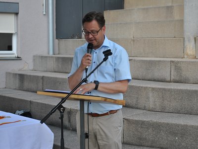 Begrüßung durch Bürgermeister Henrik Wengert